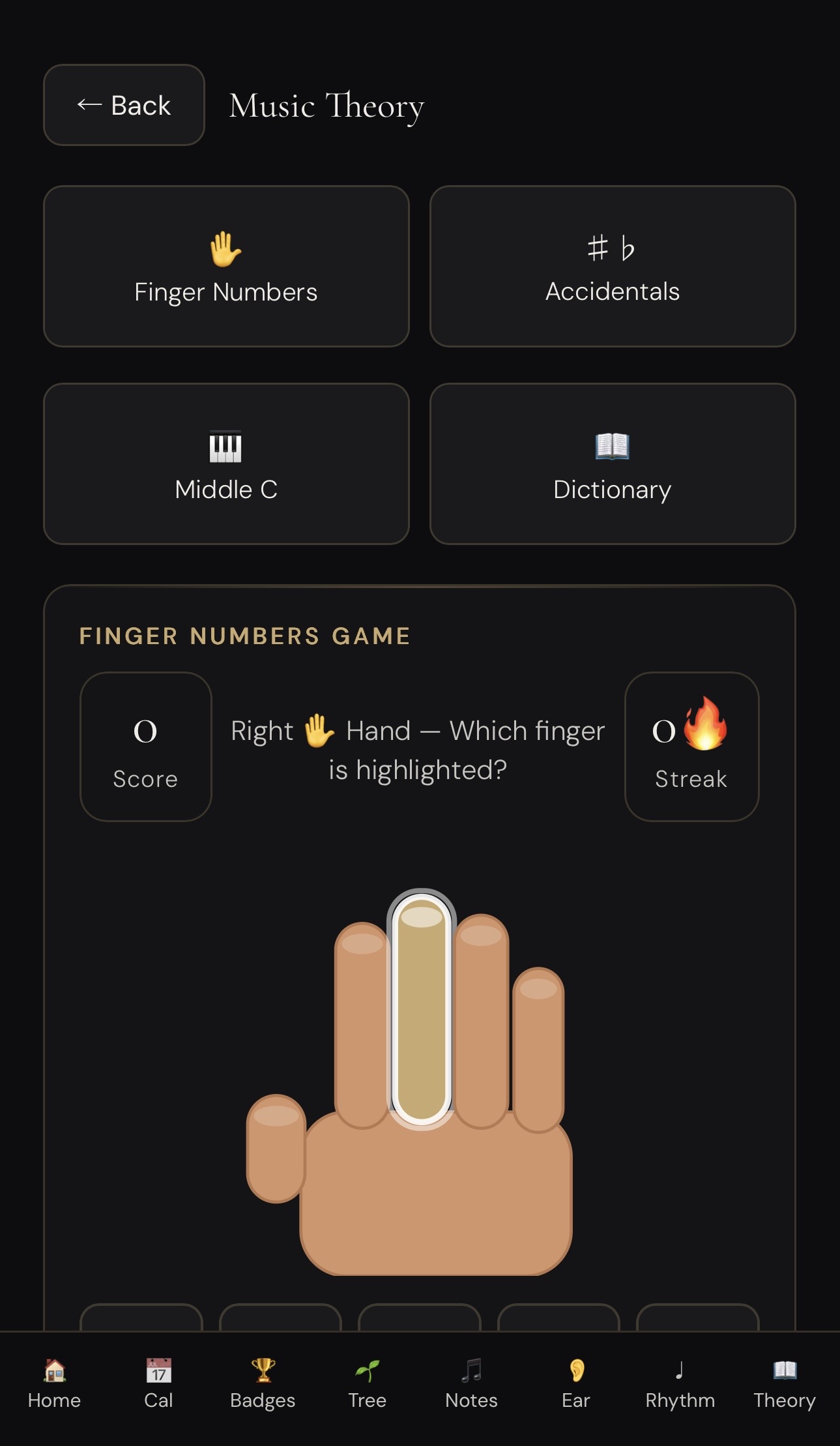 Finger Numbers